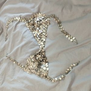 Chain mail costume bra